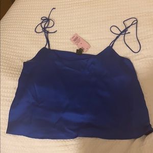💕2/$15💕Wild fable XL blue silky top